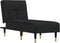 vidaXL - Chaise - longue - fluweel - zwart