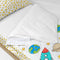 Gewatteerd beddengoed met ritssluiting HappyFriday Mr Fox Space Rocket Multicolour 90 x 200 cm