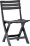 vidaXL - Tuinstoelen - inklapbaar - 2 - st - kunststof - antraciet
