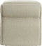 Nafya poef 60x46x46 cm bouclé - taupe