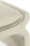 Nafya poef 60x46x46 cm bouclé - taupe
