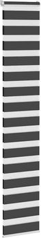 vidaXL - Zebra - rolgordijn - 50x200 - cm - stofbreedte - 45,9cm - zwart