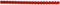 GBC Bindrug - 21 ringen - Ø8mm - Voor A4 tot 45 vellen - Rood