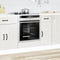 vidaXL - Ovenkast - Kalmar - bewerkt - hout - hoogglans - wit