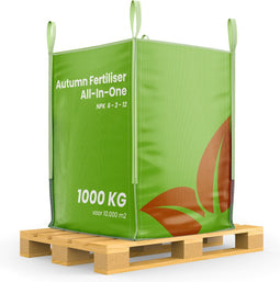 Najaarsmest All-In-One (Bigbag 1000kg, 20.000m2) - Rijk aan Kalium - Gazonmest Najaar - Gazonsmeststof - Organische Meststof - Najaarsmest - Verhoogt de Weerstand van het Gazon tegen Vorst, Droogte, Ziektes en Betreding - Organifer