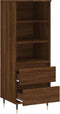 vidaXL - Hoge - kast - 40x36x110 - cm - bewerkt - hout - bruineiken