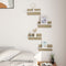 vidaXL - Wandschappen - 4 - st - 40x11,5x18 - cm - wit - en - sonoma - eikenkleurig