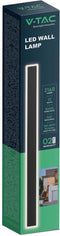 V-TAC VT-11117-B Moderne LED Wandlamp - IP65 - Zwarte Behuizing - 17 Watt - 2160 Lumen - 3000K
