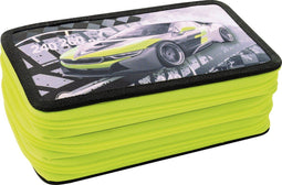Eberhard Faber etui - gevuld - 36 delig - 3 laags - race auto - EF-577571