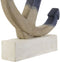 Decoratieve figuren Home ESPRIT Blauw Wit Grijs Anker Mediterrane 37,5 x 7,5 x 52 cm
