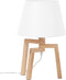 NALON - Tafellamp - Wit - Eikenhout