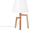 NALON - Tafellamp - Wit - Eikenhout