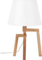 NALON - Tafellamp - Wit - Eikenhout