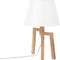 NALON - Tafellamp - Wit - Eikenhout