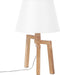 NALON - Tafellamp - Wit - Eikenhout
