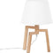 NALON - Tafellamp - Wit - Eikenhout