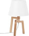 NALON - Tafellamp - Wit - Eikenhout