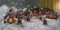 Nampook Kerstdorp - Met verlichting - 9 delig - Incl. 4 kerstfiguren