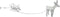 Nampook Kerstverlichting - 60 x 28 x 77 cm - rendier slee
