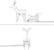 Nampook Kerstverlichting - 60 x 28 x 77 cm - rendier slee