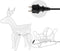 Nampook Kerstverlichting - 60 x 28 x 77 cm - rendier slee