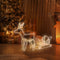 Nampook Kerstverlichting - 60 x 28 x 77 cm - rendier slee