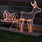 Nampook Kerstverlichting - 60 x 28 x 77 cm - rendier slee