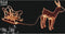 Nampook Kerstverlichting - 60 x 28 x 77 cm - rendier slee