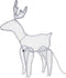 Nampook Kerstverlichting - 60 x 28 x 77 cm - rendier slee