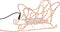Nampook Kerstverlichting - 60 x 28 x 77 cm - rendier slee