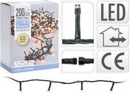 Nampook Led Koppelverlichting Met 200 Lampjes - 6 Meter - 2 Lichtsnoeren