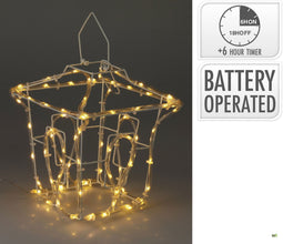 Nampook Slangverlichting lantaarn - Polypropyleen - Warm Wit Licht - 22x22x25 cm