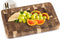 Namture Acacia Snijplank M - 28x18x2.5cm - Uniek & Extra Dik Design - Houten Snijplanken Acacia - Antislip - Borrelplank - Tapasplank - Serveerplank