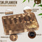 Namture Acacia Snijplank M - 28x18x2.5cm - Uniek & Extra Dik Design - Houten Snijplanken Acacia - Antislip - Borrelplank - Tapasplank - Serveerplank