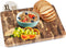 Namture Acacia Snijplank XL - 40x30x2.5cm - Uniek & Extra Dik Design - Houten Snijplanken Acacia - Antislip - Borrelplank - Tapasplank - Serveerplank