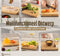 Namture Bamboe Snijplank L - 33x24x2.5cm - Uniek & Extra Dik Design - Premium Bamboe Snijplanken - Antislip - Borrelplank - Tapasplank - Serveerplank