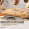 Namture Bamboe Snijplank L - 33x24x2.5cm - Uniek & Extra Dik Design - Premium Bamboe Snijplanken - Antislip - Borrelplank - Tapasplank - Serveerplank
