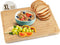 Namture Bamboe Snijplank XL - 40x30x2.5cm - Uniek & Extra Dik Design - Premium Bamboe Snijplanken - Antislip - Borrelplank - Tapasplank - Serveerplank