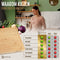 Namture Bamboe Snijplank XL - 40x30x2.5cm - Uniek & Extra Dik Design - Premium Bamboe Snijplanken - Antislip - Borrelplank - Tapasplank - Serveerplank