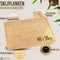 Namture Bamboe Snijplank XL - 40x30x2.5cm - Uniek & Extra Dik Design - Premium Bamboe Snijplanken - Antislip - Borrelplank - Tapasplank - Serveerplank