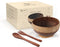 Namture Coconut Bowl – Inhoud 800ml – Jumbo Kokosnoot Kom – 100% Natuurlijk, Binnenkant Gepolijst, Buitenkant bewerkt - Duurzaam – Diameter 14-15cm