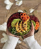 Namture Coconut Bowl – Inhoud 800ml – Jumbo Kokosnoot Kom – 100% Natuurlijk, Binnenkant Gepolijst, Buitenkant bewerkt - Duurzaam – Diameter 14-15cm