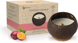Namture Kokosnoot Kaars - Tropical Fruit Geurkaars - 50 Branduren - Vier Geuren - 300 ml Kokosnoot Wax - Duurzaam Cadeau