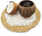 Namture Kokosnoot Kaarsenhouder – Coconut Candle - Waxinelicht Houder - Diameter 13 cm – Hoogte 6 cm – 100% Natuurlijk - Duurzaam