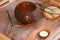 Namture Kokosnoot Kaarsenhouder – Coconut Candle - Waxinelicht Houder - Diameter 13 cm – Hoogte 6 cm – 100% Natuurlijk - Duurzaam