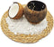 Namture Kokosnoot Kaarsenhouder – Coconut Candle - Waxinelicht Houder - Diameter 13 cm – Hoogte 6 cm – 100% Natuurlijk - Duurzaam