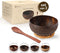 Namture - Kokosnoot Kom Set Arrow - 2 Kommen & 2 Houten Lepels - Coconut Bowl - Zero Waste & Duurzaam - Medium Maat - Duurzaam Cadeau