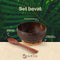 Namture - Kokosnoot Kom Set Arrow - 2 Kommen & 2 Houten Lepels - Coconut Bowl - Zero Waste & Duurzaam - Medium Maat - Duurzaam Cadeau
