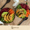 Namture - Kokosnoot Kom Set Natural - 2 Kommen & 2 Houten Lepels - Coconut Bowl - Zero Waste & Duurzaam - Jumbo Maat - Duurzaam Cadeau