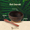 Namture - Kokosnoot Kom Set Natural - 2 Kommen & 2 Houten Lepels - Coconut Bowl - Zero Waste & Duurzaam - Medium Maat - Duurzaam Cadeau